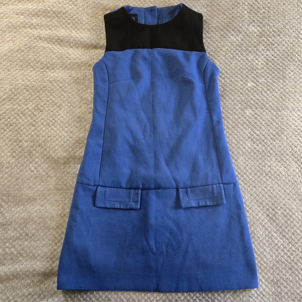 Atmosphere Ireland Blue and Black Sleeveless Dress